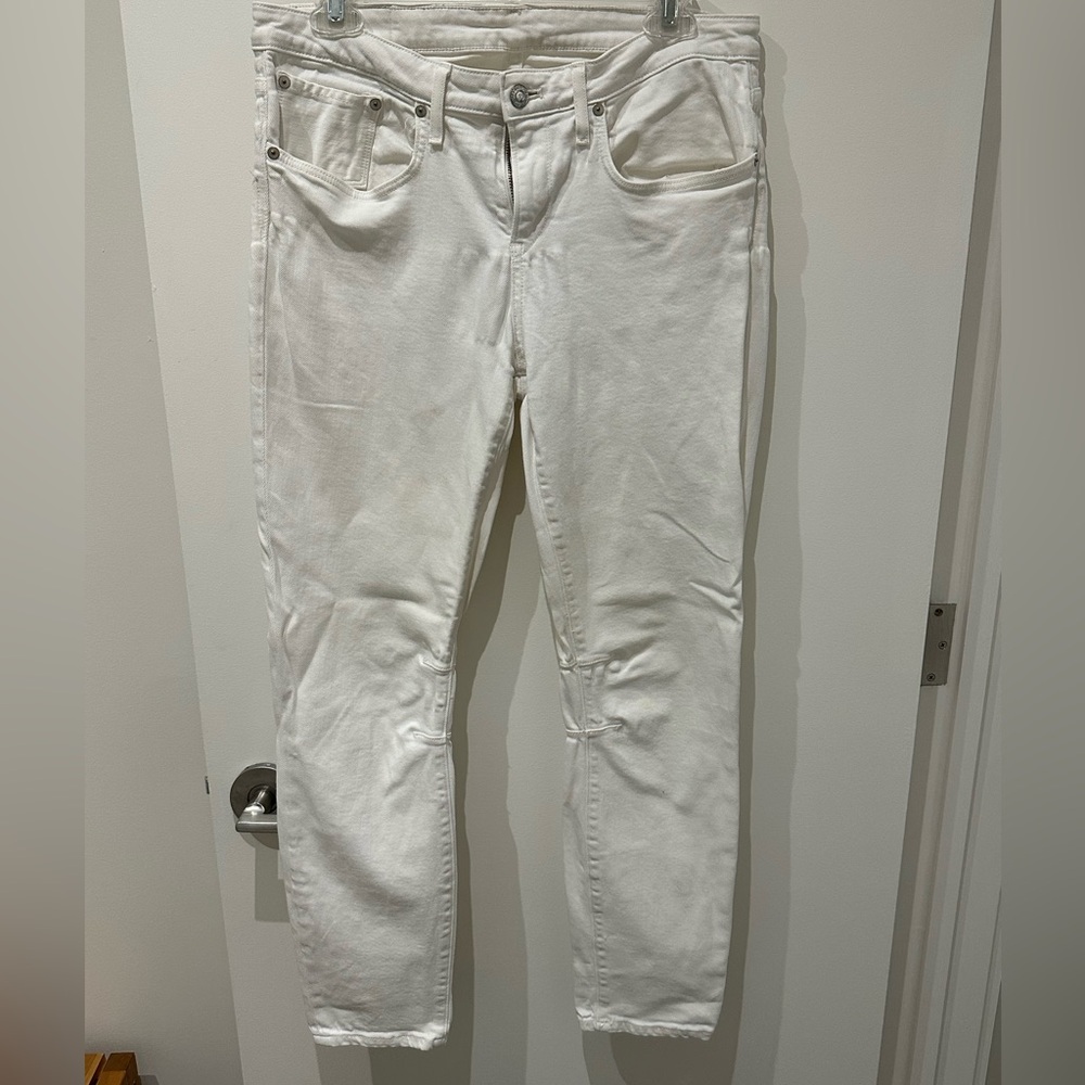 *Helmut Lang* white skinny jeans